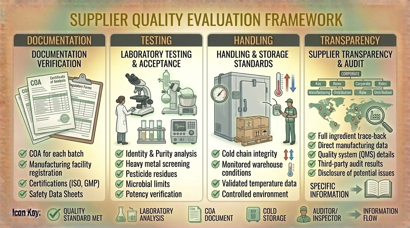 Illustration of quality evaluation framework with checkpoints